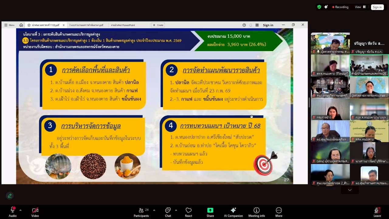 title - ผู้ตรวจราชการ ส.ป.ก. เข้าร่วมการประชุมตรวจติดตามการดำเนินงานตามแผนการตรวจราชการ ของผู้ตรวจราชการกระทรวงเกษตรและสหกรณ์ ประจำปีงบประมาณ พ.ศ. 2569 รอบที่ 1 ในเขตตรวจราชการที่ 10 จังหวัดหนองคาย 